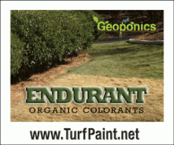 Endurant Organic Turf Paint the colorant for homes and used by turf professionals and golf course superintendents for years