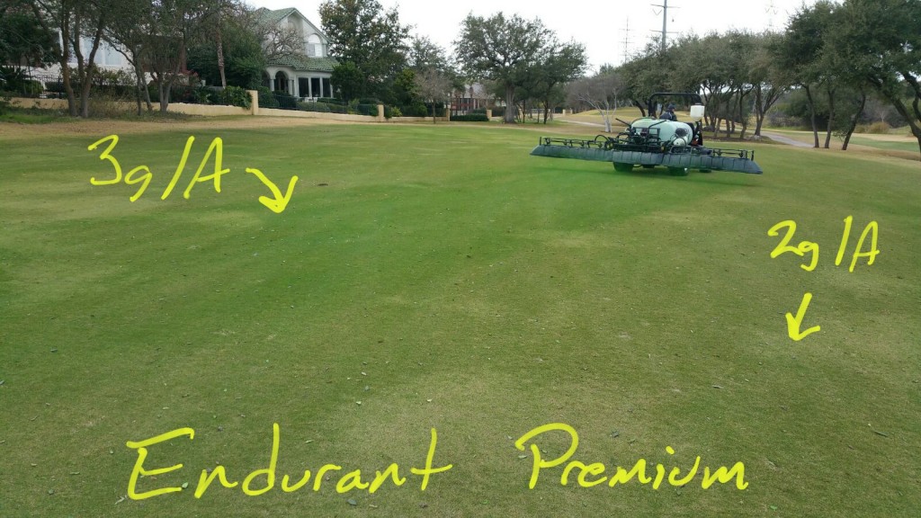 Endurant Premium application rates