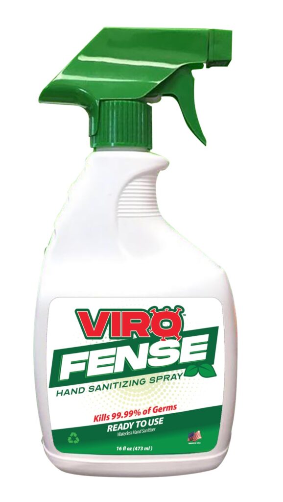 ViroFense hand sanitizer and surface cleaner