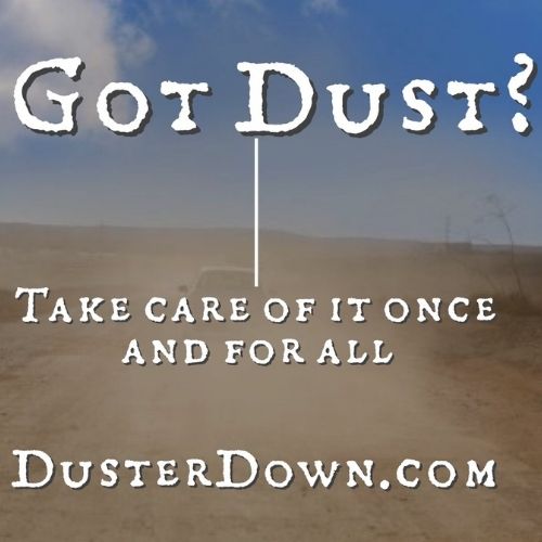 Dust suppression, erosion control and soil stabilization with DusterDown